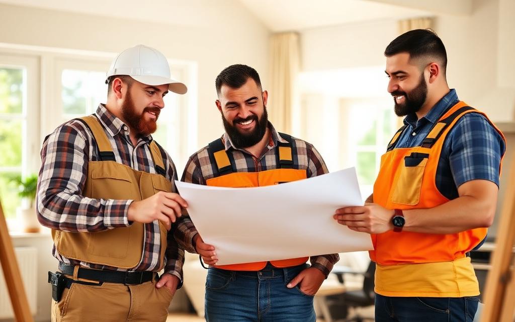 The Handyman Mack professional team collaborating