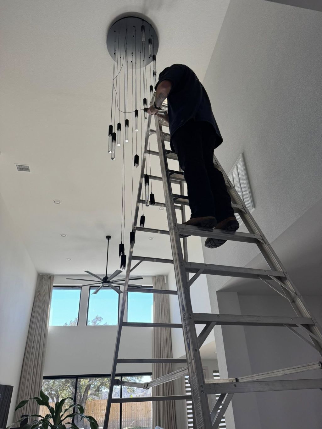 Light Fixture Installation — before