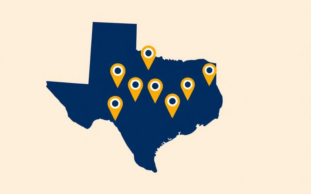Service coverage map