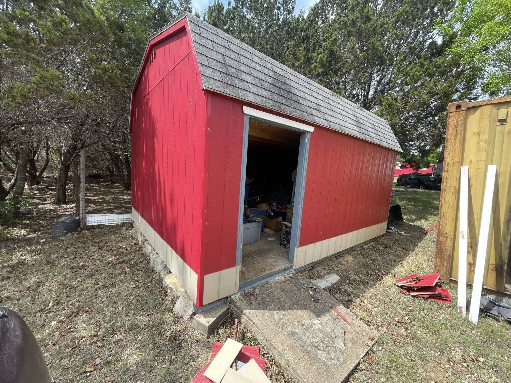 Shed Siding Installation — after